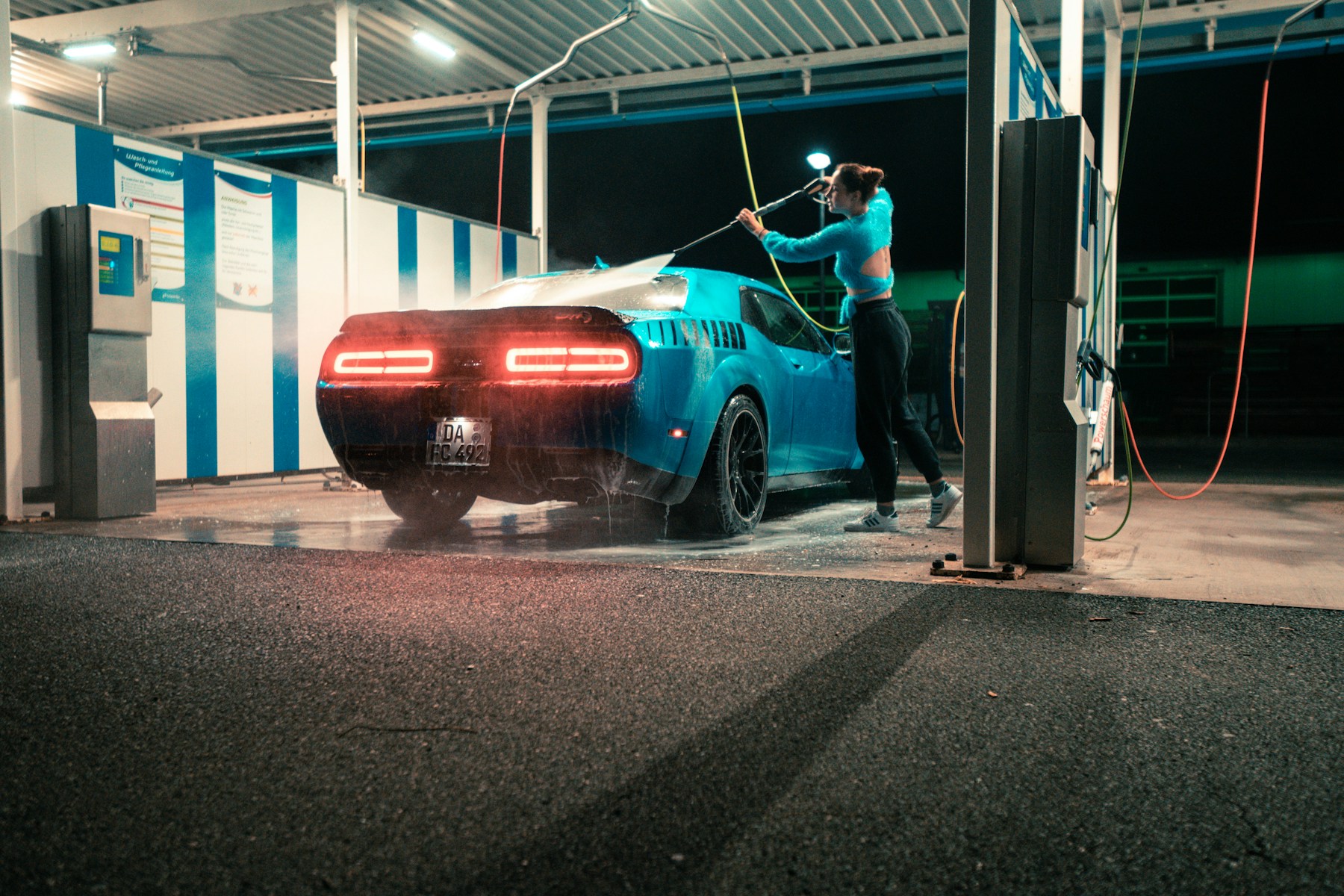 Licensed stock photo showing a freshly detailed vehicle exterior